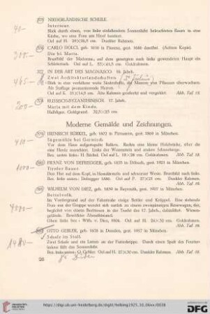 Moderne Gemälde und Zeichnungen (Nr. 379-415)
