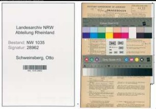 Entnazifizierung Otto Schweinsberg , geb. 01.09.1898 (Revisor)