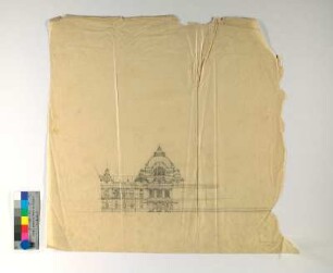 Bahnhof Empfangsgebäude - Teilansicht Fassade