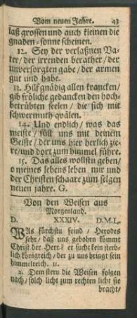 Von den Weisen aus Morgenland.