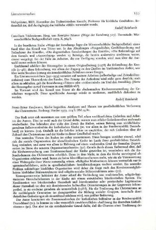 153-154 [Rezension] Kaufmann, Franz-Xaver, Kirche begreifen