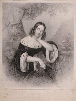 Bildnis von Friederike (1811-1902), Herzogin von Anhalt-Bernburg