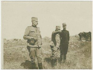 Französischer Militär-Attaché bei den serbischen Truppen in Saloniki