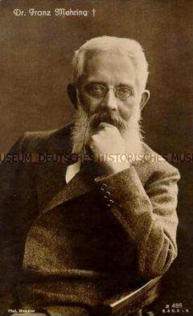 Postkarte zum Tod von Franz Mehring