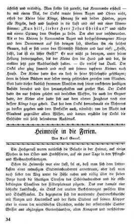 Heimreise in die Ferien