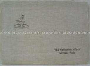 Kassette mit Druckwerken des Kalibetriebes "Werra"