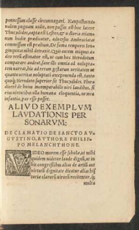 Aliud Exemplum Laudationis Personarum: