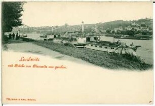 Dresden. Loschwitz mit Brücke