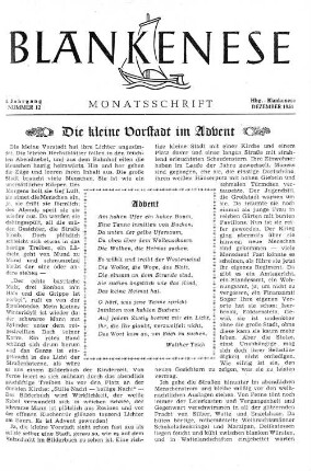 Nummer 12 : Dezember 1951