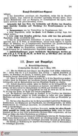 Feuer= und Baupolizei