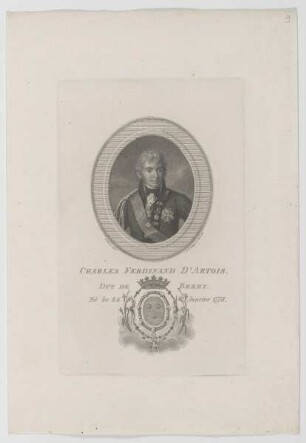 Bildnis des Charles Ferdinand d'Artois