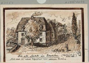 Die alte Mühle in Strehlen bei Dresden, aus den Heimatkundeblättern "Bergblumen"