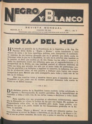 Notas del mes