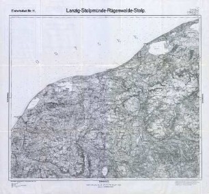 Reichskarte: Einheitsblatt 11 Lanzig-Stolpmünde-Rügenwalde-Stolp