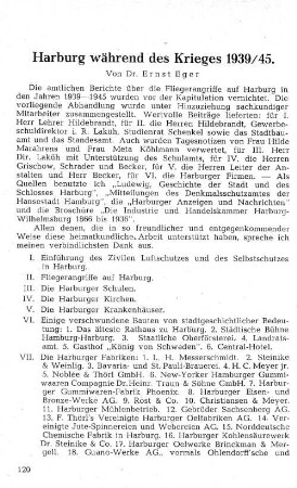 Harburg während des Krieges 1939/45.