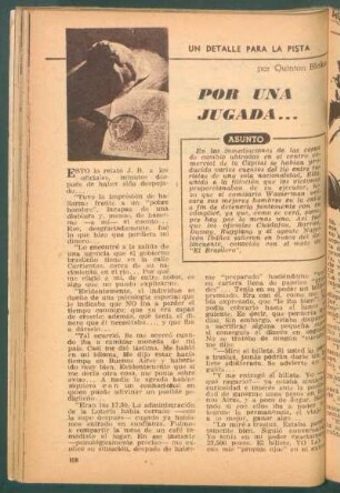 Por una jugada ... : Un detalle para la pista