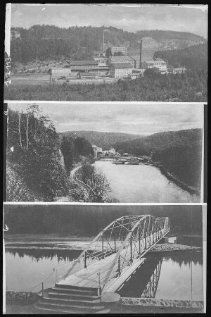 Amerika. im Muldental, Fabrik, Mulde, Brücke