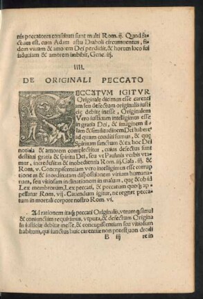 IIII. De Originali Peccato