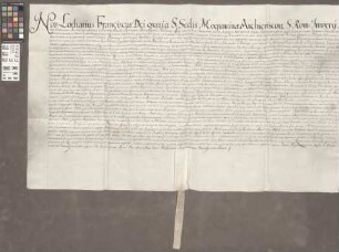 Mainz (Generalia): Confirmatio Lotharium Francisci AEpisc. Mog. Privileg. cleri Mog.