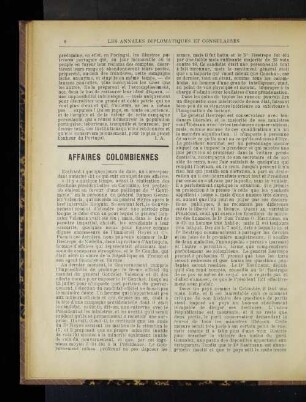 Affaires colombiennes