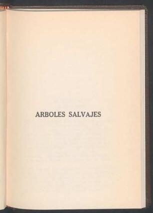 Árboles salvajes