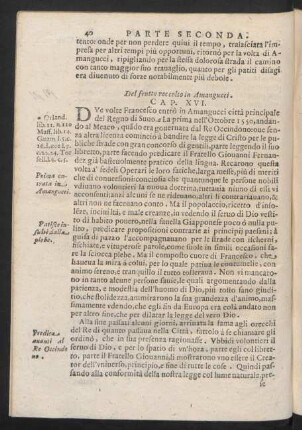 Cap. XVI. Del frutto raccolto in Amangucci