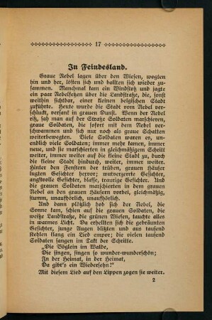 17-25, In Feindesland - Gesiegt