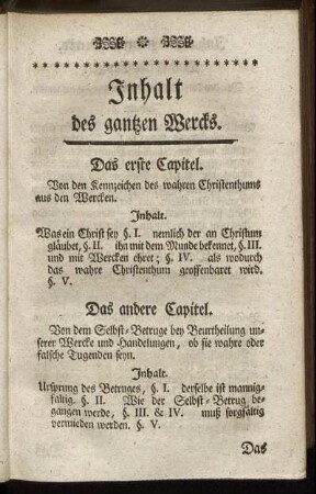 Inhalt des gantzen Wercks