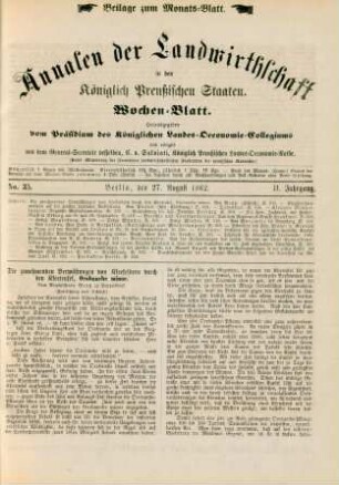 No. 35. Berlin, den 27. August 1862. II. Jahrgang.