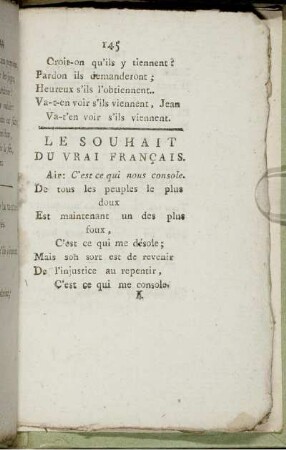 Le Souhait De Vrai Français.