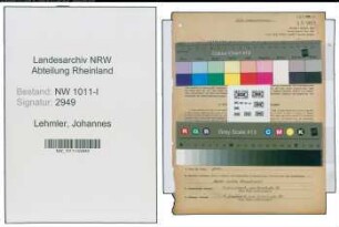 Entnazifizierung Johannes Lehmler , geb. 02.11.1916 (Feuerwehrmann)