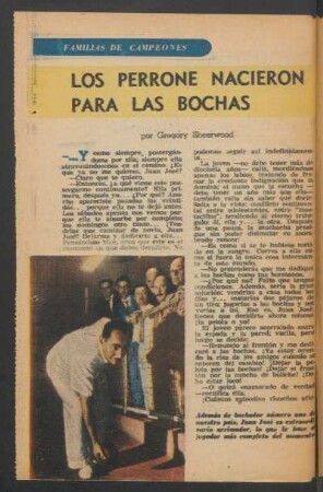 Los Perrone nacieron para las bochas : Familias de campeones