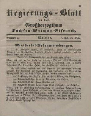 Nr. 5 : 8. Februar 1857