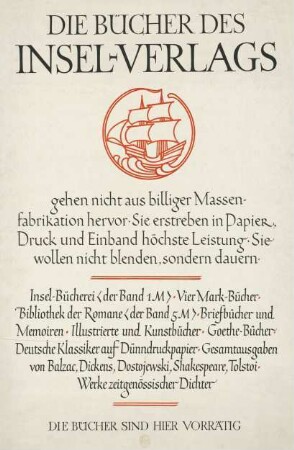 Die Bücher des Insel Verlags