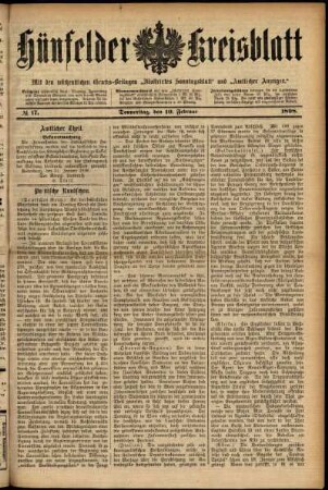 Ausgabe vom Donnerstag, den 10. Februar 1898.
