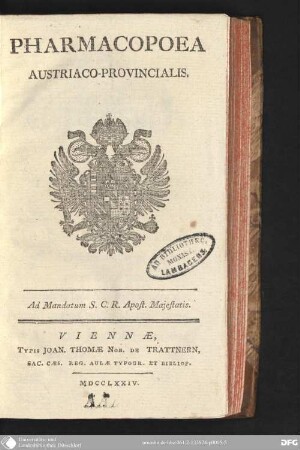 Pharmacopoea Austriaco-Provincialis
