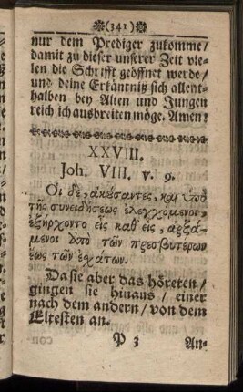 XXVIII. Joh. VIII. v. 9.