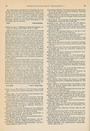 291 [Rezension] Palmer, Donald C., Explosion of people evangelism