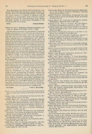 291 [Rezension] Palmer, Donald C., Explosion of people evangelism