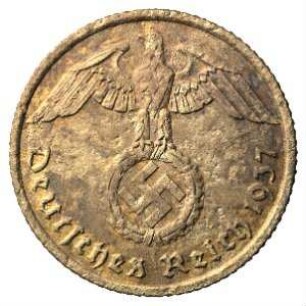 Fundmünze, 10 Reichspfennig, 1937