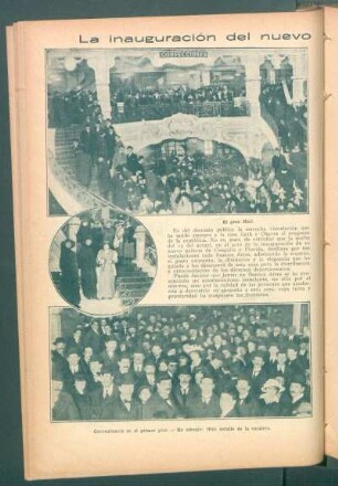 La inauguración del nuevo palacio Gath y Chaves