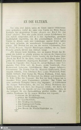 An die Eltern