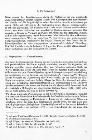 a) Pragmatismus - Neupositivismus: Die Lehre vom Gesellschaftsschutz - Défense Sociale