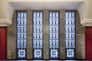Rathaus Delmenhorst — Großer Sitzungssaal — Fenster (Glasmalerei)