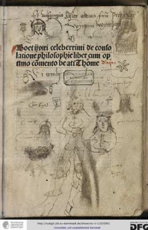 Boetii viri celeberrimi de consolatione philosophie liber cum optimo commento beati Thome