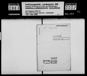 Bloch, Leo Kaufmann Basel Käufer: Philipp Kunzmann, Eheleute, Kaufmann Mannheim Lagerbuch-Nr. 5769 Mannheim-Seckenheim