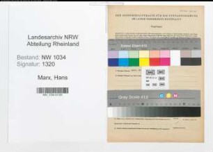 Entnazifizierung Hans Marx , geb. 31.05.1914 (Stabsintendant)