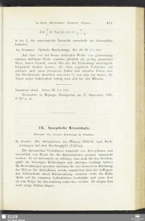 2 K. Synoptische Meteorologie