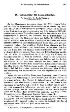 585-593, Die Bekämpfung der Schundliteratur
