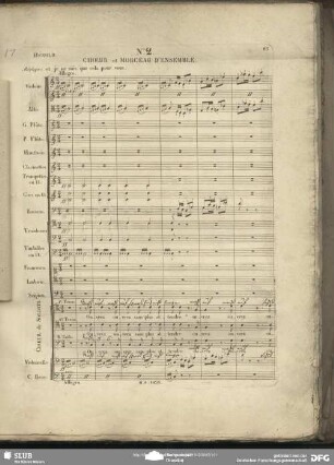 Chœur et Morceau d''Ensemble: "Ouvrez sans plus attendre / Macht auf sperrt Euch nicht lange"